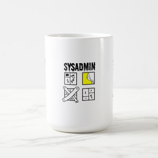Sysadmin - Systemadministrator Kaffeetasse (Mittel)