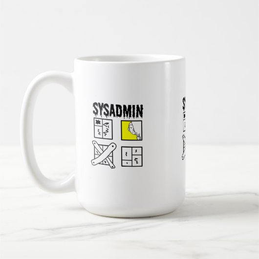 Sysadmin - Systemadministrator Kaffeetasse (Links)