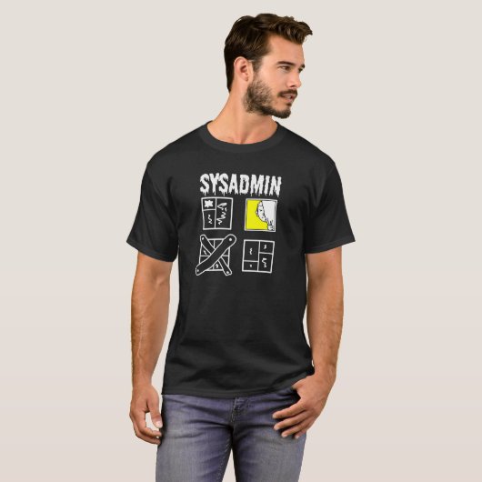 Sysadmin - Systemadministrator T-Shirt (Vorne ganz)