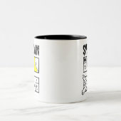 Sysadmin - Systemadministrator Zweifarbige Tasse (Mittel)
