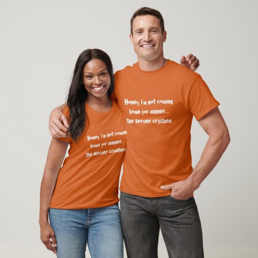 SysAdmin T-Shirts Orange - Server zerschmettert (Unisex)