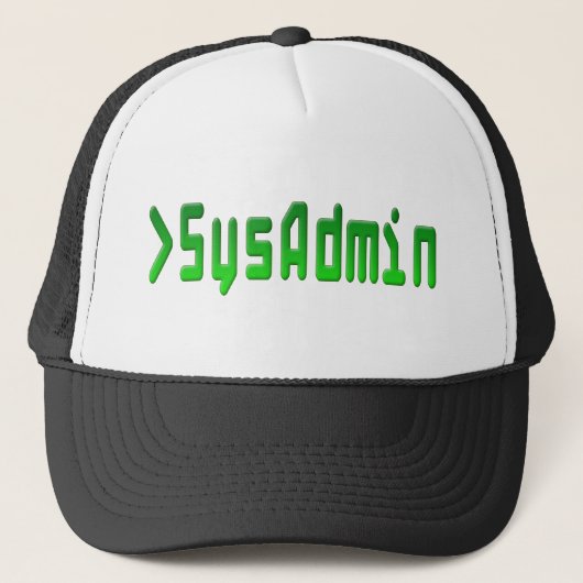 SysAdmin Truckerkappe (Vorderseite)