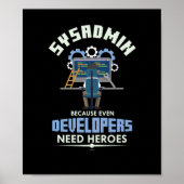 Sysadmin, weil selbst Entwickler Helden brauchen Poster (Vorne)