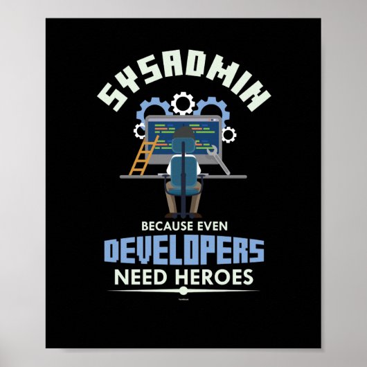 Sysadmin, weil selbst Entwickler Helden brauchen Poster (Vorne)