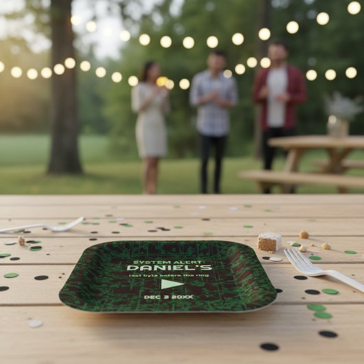 System Alert Hacker Bachelor  Pappteller