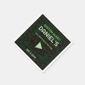 System Alert Hacker Bachelor Party Napkins Serviette (Ecke)