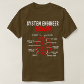 System Engineer Brain Network Engineering System T-Shirt (Design vorne)