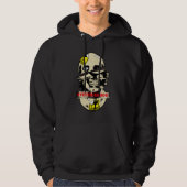 System Error Glitch Skull Streetwear Art Hoodie (Vorderseite)