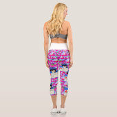 System Error: Retro Nerd Aesthetics Capri Leggings (Rückseite)