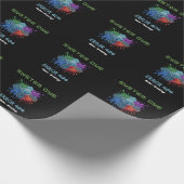 System-Farbfehler 404 Tech-Glitch-Mikrochip-Grafik Geschenkpapier (Ecke)
