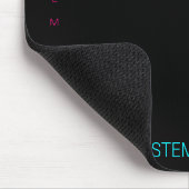 :: SYSTEM_GMR Cyber Wolf Neon Glitch Gamer Mousepad (Ecke)