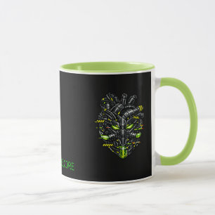 SYSTEM GMR Übertakteter Cyber-Herz Zwei-Töne-Tasse Tasse