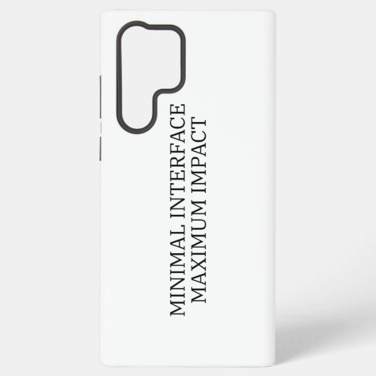 System Interface | Minimal Interface Samsung Galaxy Hülle (Rückseite)