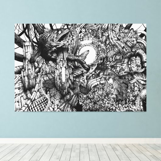 System Loop Leinwanddruck (Insitu (Holzboden))