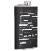 System Offline - Techno-Brutalist-Design Flachmann (Rechts)