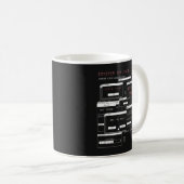 System Offline - Techno-Brutalist-Design Kaffeetasse (VorderseiteRechts)
