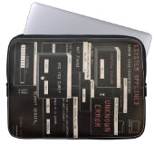 System Offline - Techno-Brutalist-Design Laptopschutzhülle (Vorderseite)