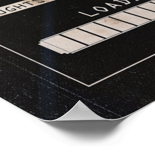 System Offline - Techno-Brutalist-Design Poster (Ecke)