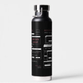 System Offline - Techno-Brutalist-Design Trinkflasche (Rechts)