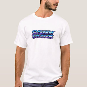System Override Futuristische Tech Streetwear T-Sh T-Shirt