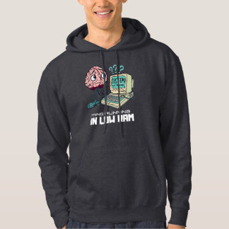 System Überdenken-Lustiges Retro-Design Hoodie