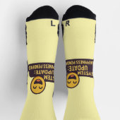 System Update: Happy Pending - Funny Tech Socken (Oben)