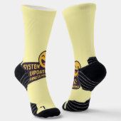 System Update: Happy Pending - Funny Tech Socken (Gewinkelt)