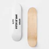 System von unten, hardcore, Skater Skateboard (Vorderseite)