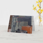 "Systemablage" - Bohrkarte Karte (Gelbe Blume)