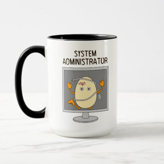 Systemadministrator Egghead Tasse (Links)
