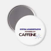 Systemadministrator mit Coffein Magnet (Vorderseite/Rückseite)