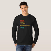 SYSTEMADMINISTRATOR Retro Bestes SYSTEMADMINISTRAT T-Shirt (Vorne ganz)