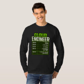 Systemadministrator und Entwickler für einen Cloud T-Shirt (Vorne ganz)