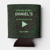 Systemalarm Hacker-Junggesellenabschied Dosenkühle Dosenkühler (Rückseite)