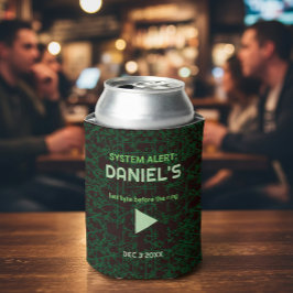 Systemalarm Hacker-Junggesellenabschied Dosenkühle Dosenkühler