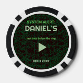 Systemalarm Hacker-Junggesellenabschluss-Pokerchip Pokerchips (Rückseite)