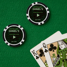 Systemalarm Hacker-Junggesellenabschluss-Pokerchip