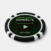 Systemalarm Hacker-Junggesellenabschluss-Pokerchip Pokerchips (Einzeln)