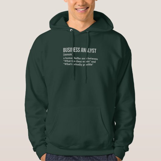 Systemanalyst Funny Definition Hoodie (Vorderseite)
