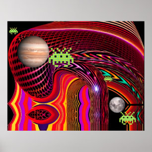 Systematische Solarpanik - Ken Gage Surreal Art Poster