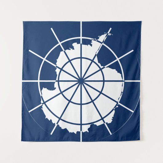 Systemband des Antarktis-Vertrags Wandteppich (Vorderseite (Horizontal))