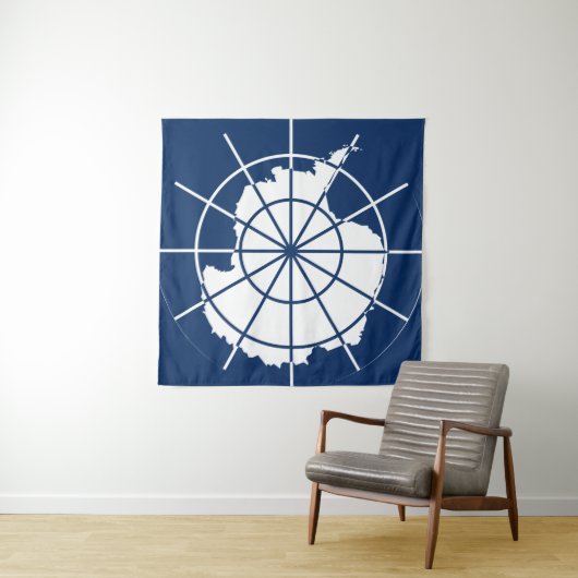 Systemband des Antarktis-Vertrags Wandteppich (Beispiel (Horizontal))