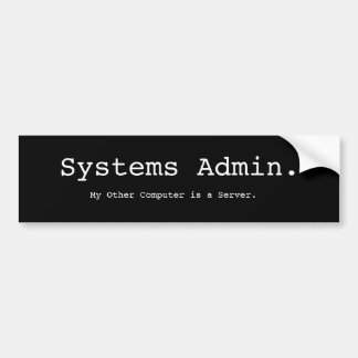 Systeme Admin Autoaufkleber