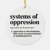 Systeme der Unterdrückung Definition Keramik Ornament (Vorne)