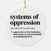 Systeme der Unterdrückung Definition Keramik Ornament (Hinten)