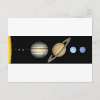 Système solaire à l'échelle - Solaranlage Postkarte