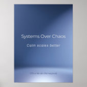 SYSTEME ÜBER CHAOS POSTER (Vorne)