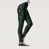 Systemfehler Cyberpunk-Code-Matrix Leggings (Rechts)