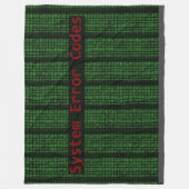 SYSTEMFEHLER FLEECEDECKE (Vorderseite)