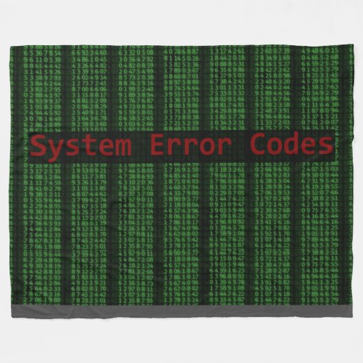 SYSTEMFEHLER FLEECEDECKE (Vorderseite (Horizontal))